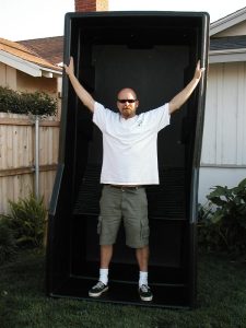pete jansema and his large waterland turtle tub